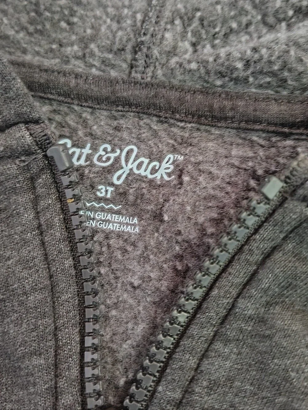 Cat & Jack Toddler Fall Hoodie Full Zip Grey 3T Like New